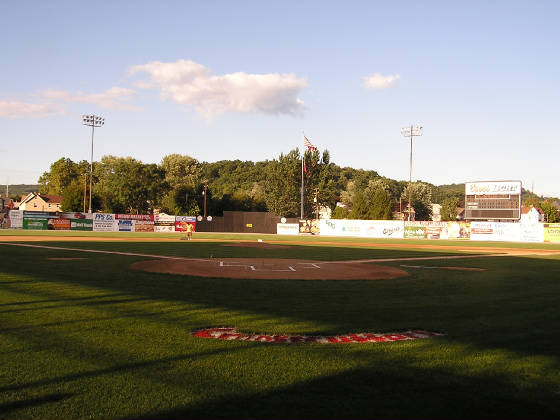 Bowman Field from behind home plate