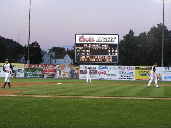 Bowman Field, the scoreboard